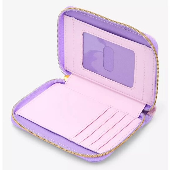 Loungefly Disney Tangled Wallet Rapunzel Pascal Art Doodles Floral Zip Around - Picture 3 of 4